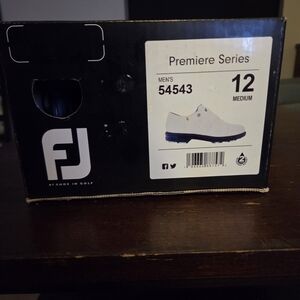 FootJoy Premiere Series Men's Golf Shoes - White and Blue